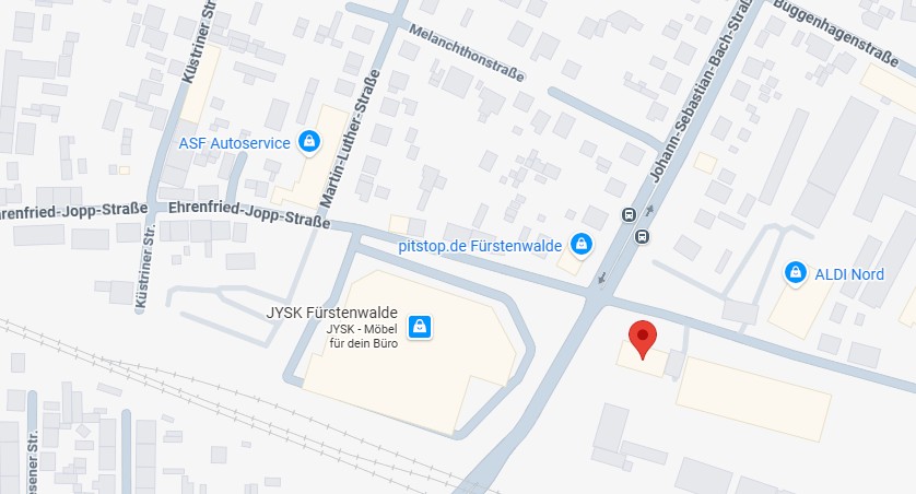 Standort: Ehrenfried-Jopp Str. 17, 15517 Fürstenwalde/Spree